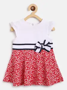 Chicco Girls White & Red Floral Dress