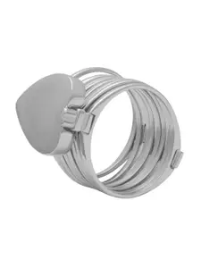 ANAYRA Women Silver-Toned 925 Sterling Silver Ring