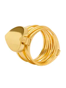 ANAYRA Women Gold Plated 925 Sterling Silver Finger Ring