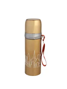 Baby Moo World Traveller Gold-Toned Stainless Steel Flask 600 ml