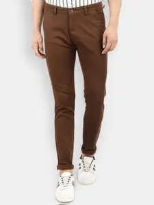 V-Mart Men Brown Slim Fit Chinos Trousers
