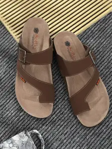 SOFTIO Men Brown Comfort Sandals
