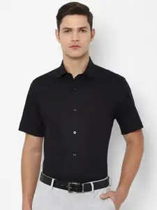 Louis Philippe Men Black Formal Shirt