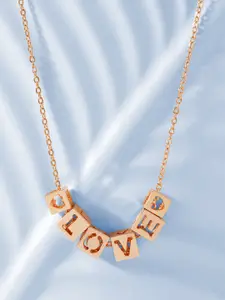 MINUTIAE Rose Gold-Plated Brass Necklace