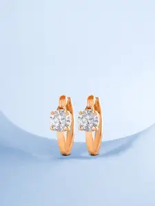 MINUTIAE Rose Gold Circular Studs Earrings