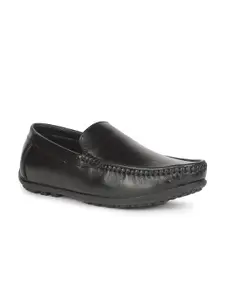 Liberty Liberty Men Black Solid Formal Slip-On Shoes
