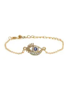 EL REGALO Women Gold-Toned & Silver-Toned Charm Bracelet