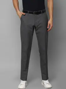 Louis Philippe Sport Men Grey Slim Fit Mid-rise Trousers