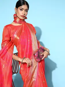 Mitera Ethnic Motifs Saree with Woven Design Border