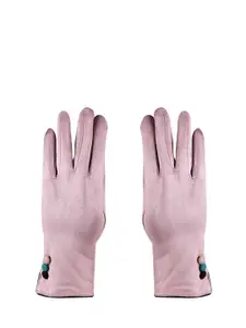 Bonjour Women Lavender Solid Winter Gloves