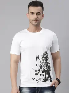 Bushirt Men White Printed T-shirt