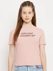 Madame Pink Printed Cotton Top