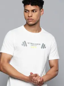 HRX by Hrithik Roshan Brand Logo Printed Rapid-Dry Training T-shirt