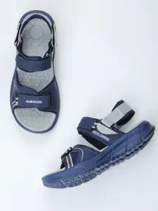 ABROS Men Blue & Grey Comfort Sandals