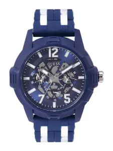GUESS Men STRIKER Skeleton Dial Analogue Multi Function Watch GW0428G3