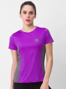 Globus Women Purple Solid T-shirt