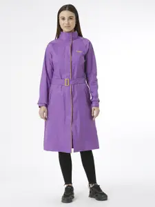 Zeel Women Purple Solid Rain Jacket