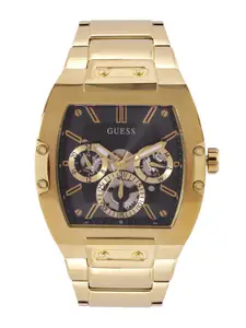 GUESS Men Stainless Steel Bracelet Style Straps Analogue Multi Function Watch- GW0456G1