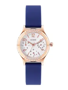 GUESS Women Embellished Dial Analogue Multi Function Watch