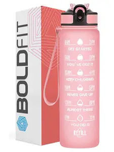 BOLDFIT Unisex Pink Sipper Water Bottle
