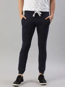 ADBUCKS Men Navy Blue Solid Joggers