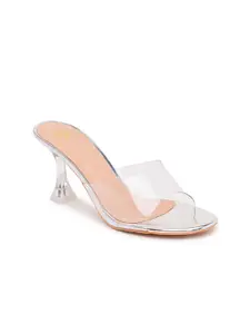Sole To Soul Silver-Toned Slim Heels