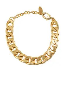 MNSH MNSH Gold-Toned Brass Gold-Plated Link Bracelet