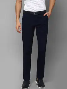 Louis Philippe Sport Men Navy Blue Chinos Trousers