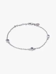 Mikoto by FableStreet Rhodium-Plated 925 Sterling Silver Zircon Bracelet