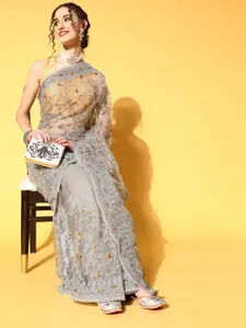 Chhabra 555 Ethnic Motifs Saree with Embroidered border