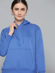 Chemistry Women Blue Hooded Sweatshirt