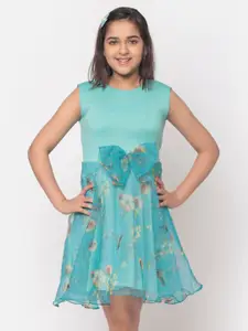 MINOS Blue Floral Dress