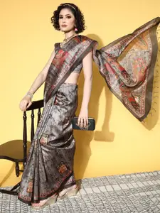Saree mall Kalamkari Saree With Solid Border