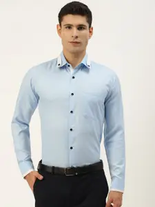 JAINISH Men Blue Standard Formal Shirt