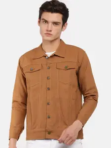 VOXATI Men Mustard Denim Jacket