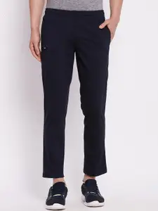 Camey Men Navy Blue Solid Cotton Track Pants