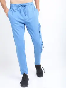 HIGHLANDER Men Blue Solid Slim-Fit Track Pant