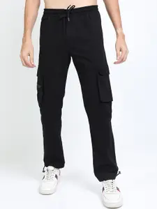 HIGHLANDER Men Black Cargos Trousers