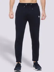 Mark Leute Men Blue Solid Cotton Track Pants