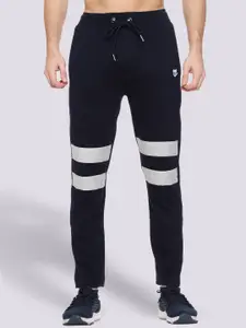 Mark Leute Men Navy Blue Solid Track Pants