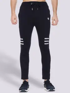 Mark Leute Men Navy Blue Solid Track Pants