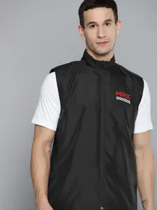 HRX by Hrithik Roshan Men Black Sleeveless Sporty Jacket