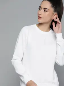 HRX by Hrithik Roshan Women White Sweatshirt