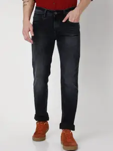 Mufti Men Black Heavy Fade Stretchable Jeans