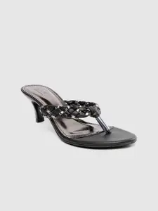 Inc 5 Inc.5 Women Black Kitten Sandals