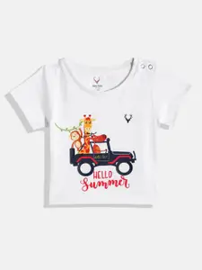 Allen Solly Junior Infant Boys Printed Pure Cotton T-shirt