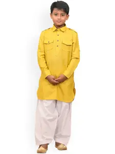 Manyavar Boys Pathani Kurta with Patiala Salwar