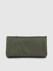 Caprese Ginty Women Olive Medium Wallet