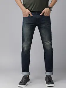 Pepe Jeans Men Tapered Fit Low-Rise Heavy Fade Jeans
