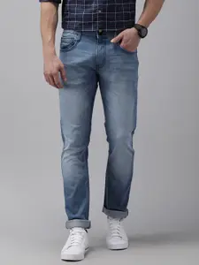 Pepe Jeans Men Blue Vapour Heavy Fade Stretchable Slim Fit Casual Jeans